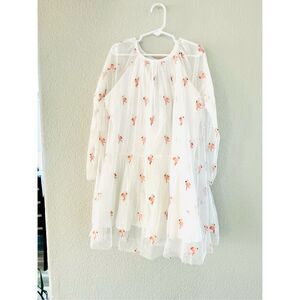 NWT Flamingo Embroidered Jersey Dress from Stella McCartney Kids.  Size 8